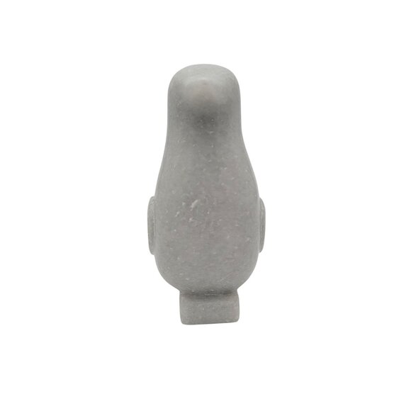 Carved White Marble Penguin Sculpture 6" Tall - Picture 5 of 6